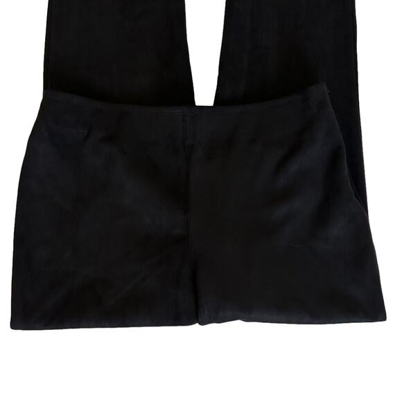 MarlaWynne Pants Black Faux Suede Stretch Side Zipper Straight Leg Pants 16 NEW - Picture 8 of 12